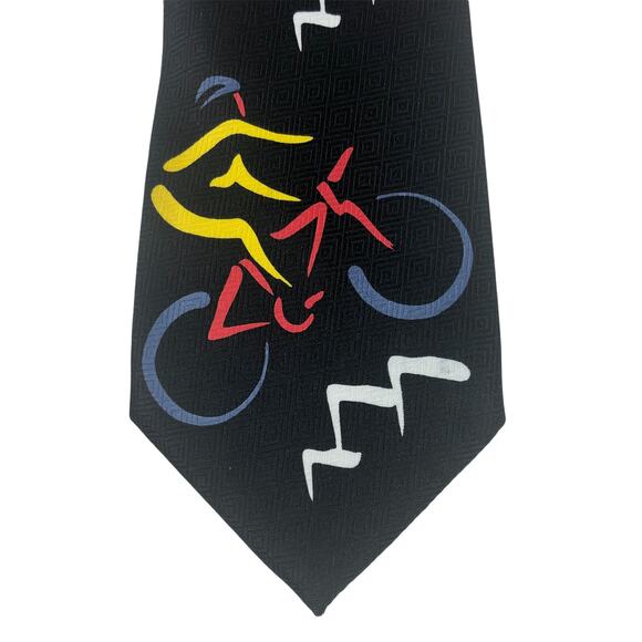 Abstract Cycling Tie - Picture 4 of 5